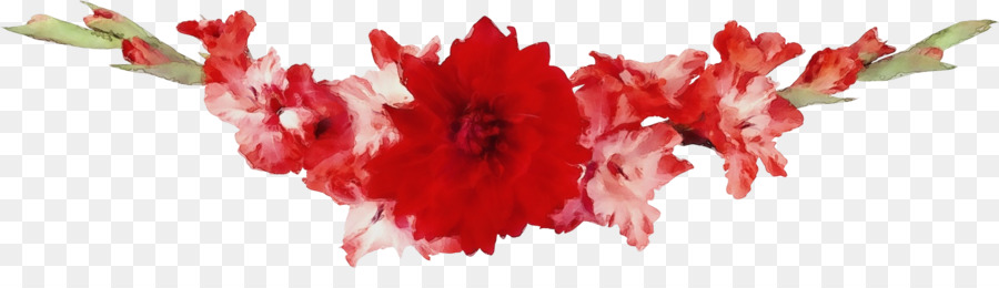 Merah，Bunga Potong PNG