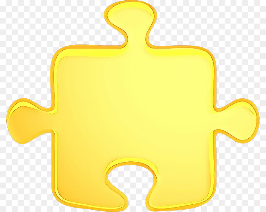 Potongan Puzzle Kuning，Permainan PNG