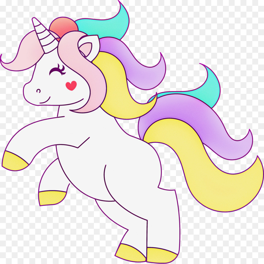 Unicorn Di Pelangi，Fantasi PNG