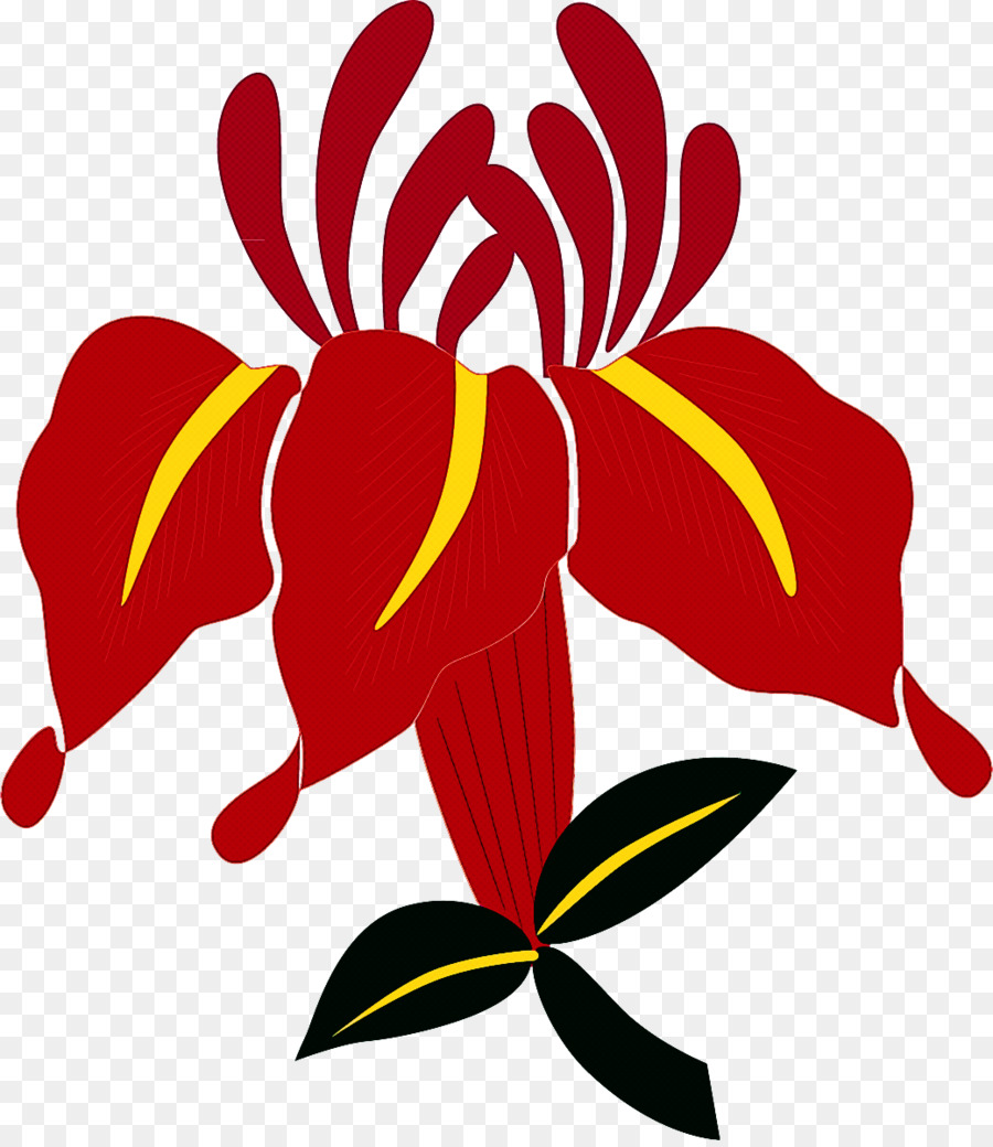 Merah，Bunga PNG