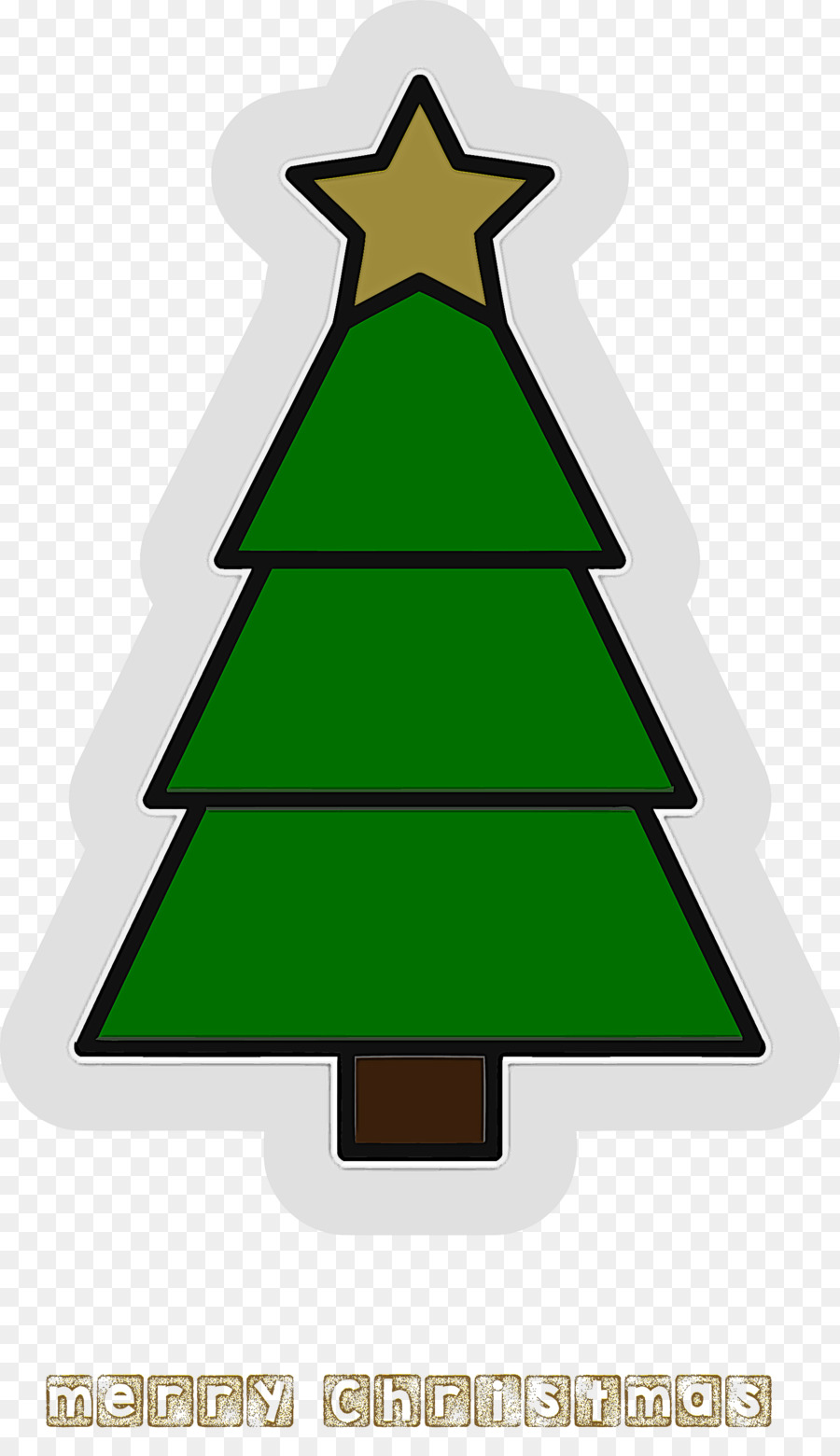 Pohon Natal，Hijau PNG