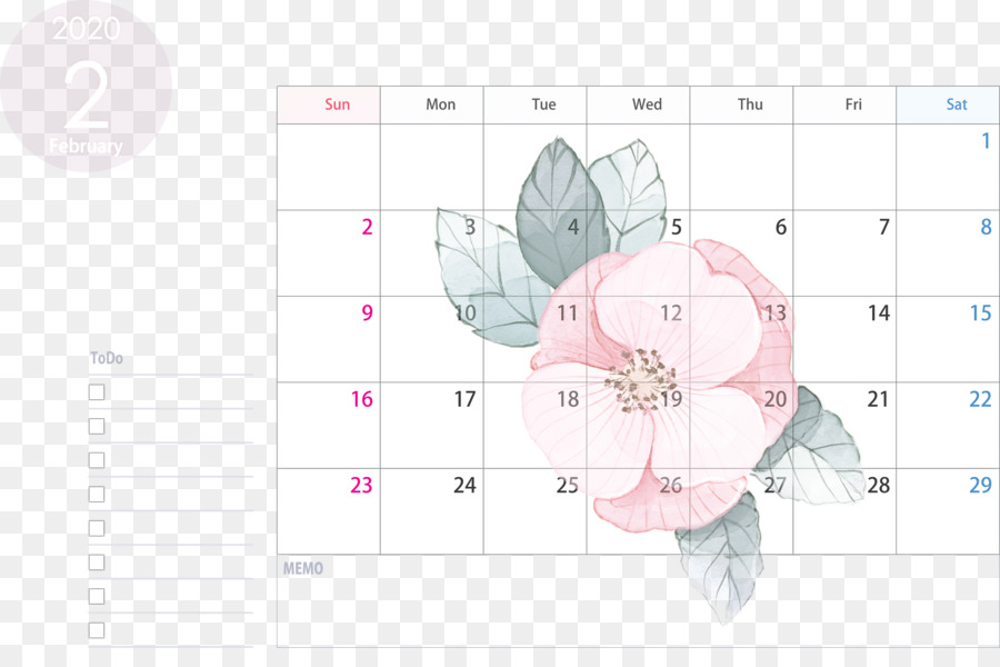 Kalender Februari，Bulan PNG