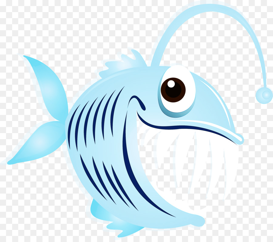  Kartun Ikan Biru gambar png