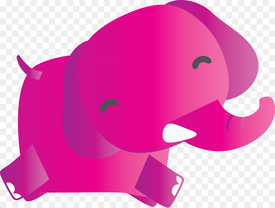 Gajah，Pink PNG