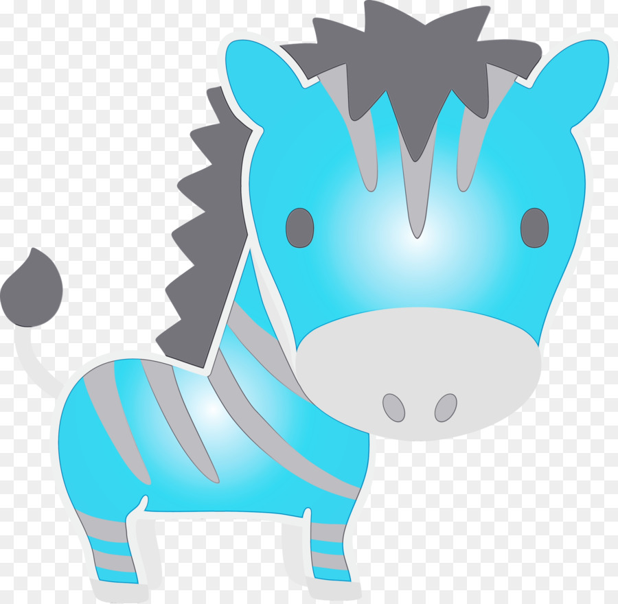 Kartun Zebra，Garis Garis PNG