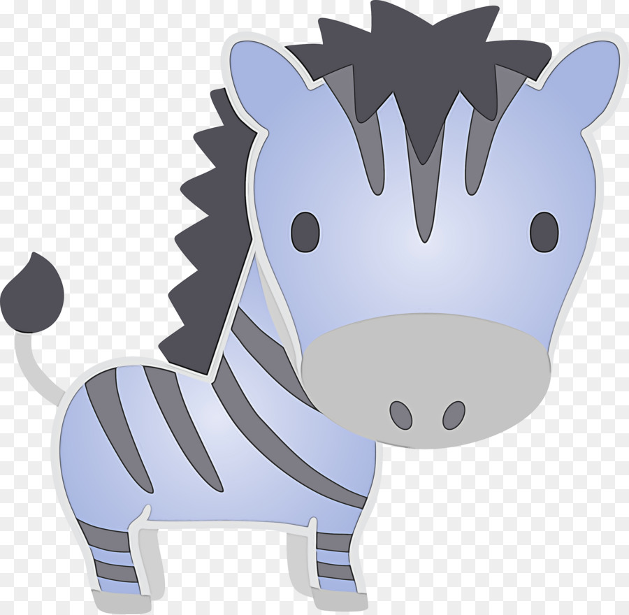 Kartun Zebra，Garis Garis PNG