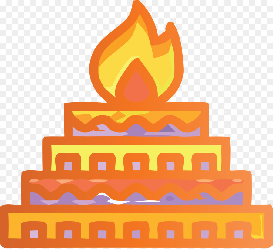 Lilin Ulang Tahun，Orange PNG