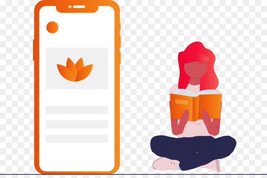 Membaca Wanita Dan Smartphone，Buku PNG