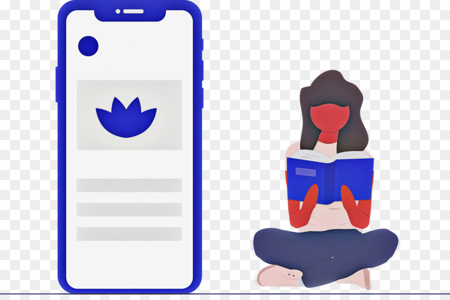 Membaca Wanita Dan Smartphone，Buku PNG