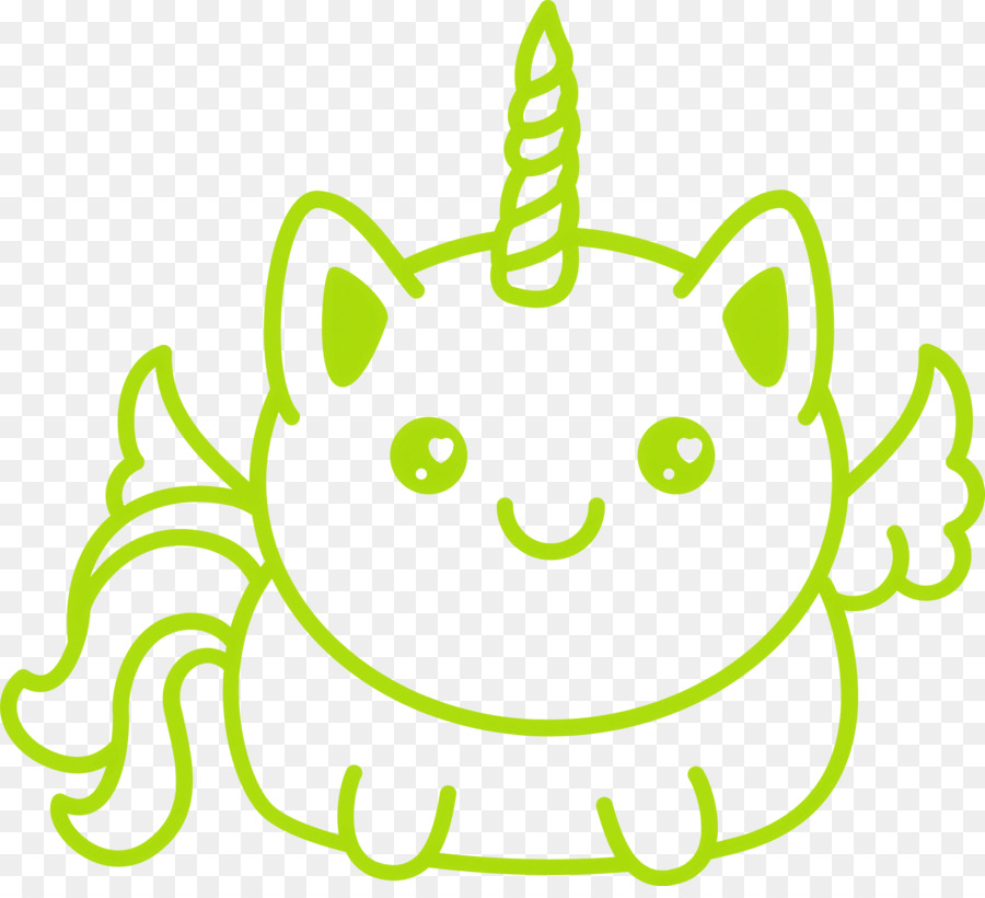 Kucing Unicorn Yang Lucu，Fantasi PNG