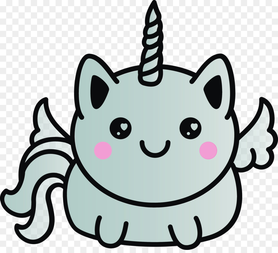 Kucing Unicorn Yang Lucu，Fantasi PNG