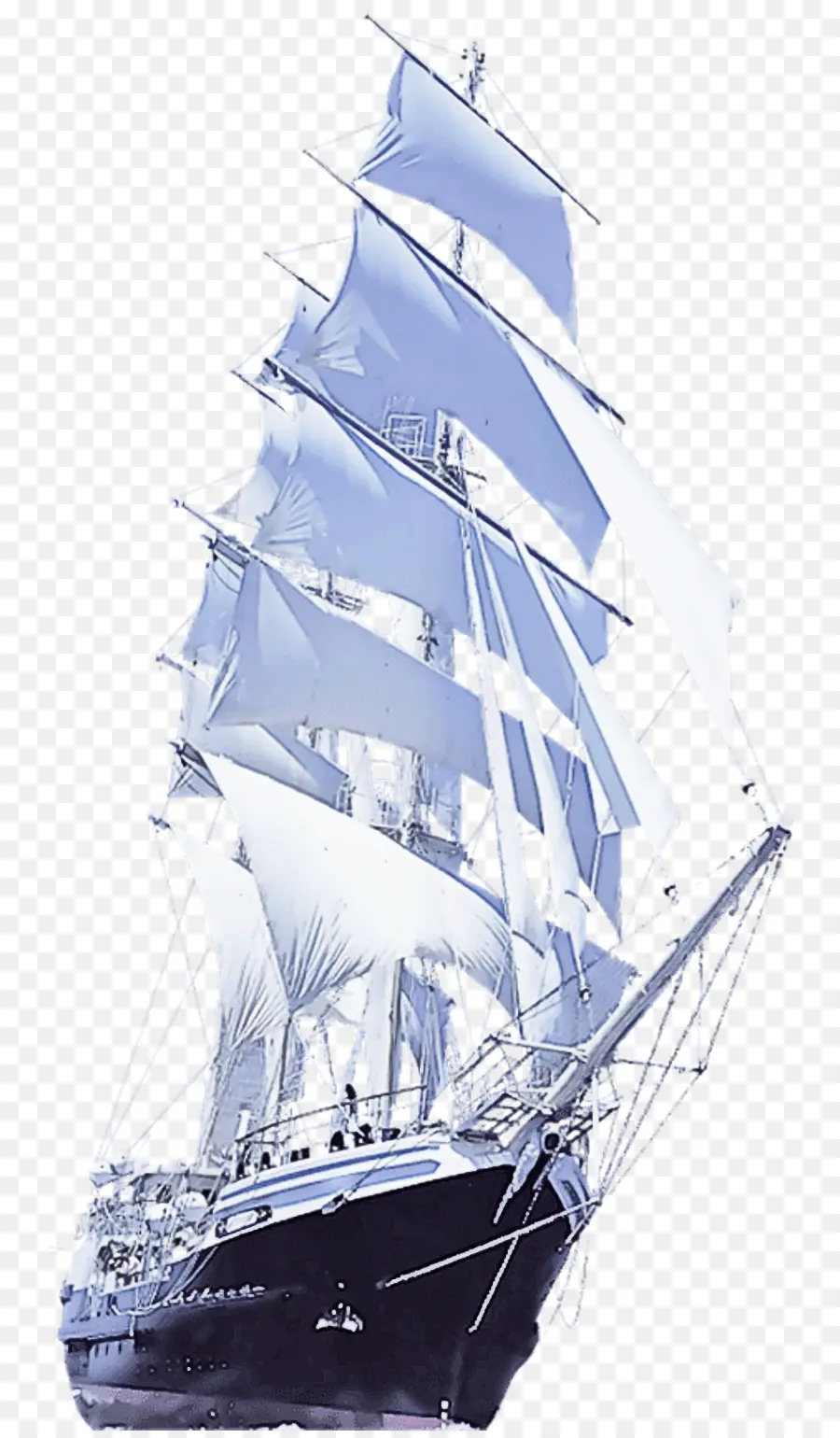 Kapal Berlayar，Kapal Layar Tiang Tinggi PNG
