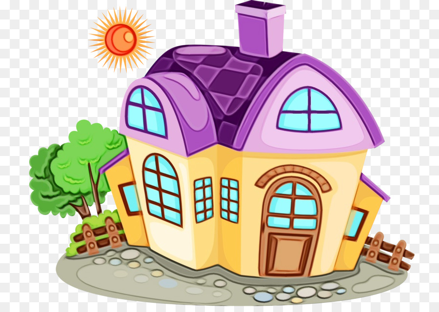 Rumah Doodle Yang Lucu，Rumah PNG