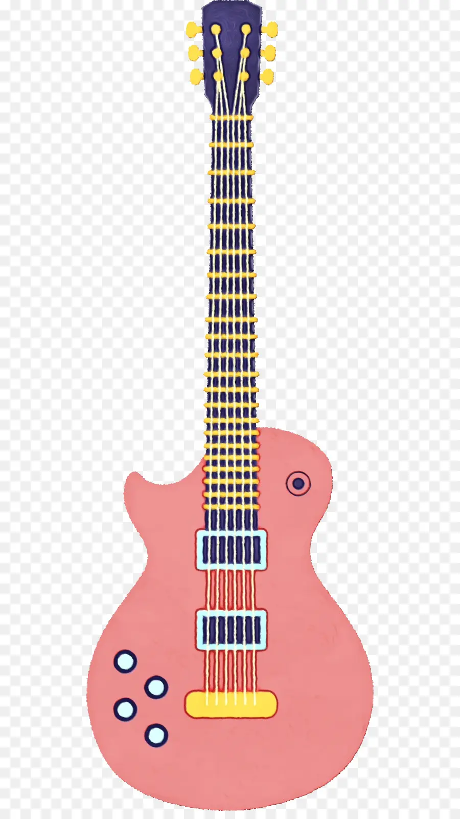 Gitar Merah Muda，String PNG