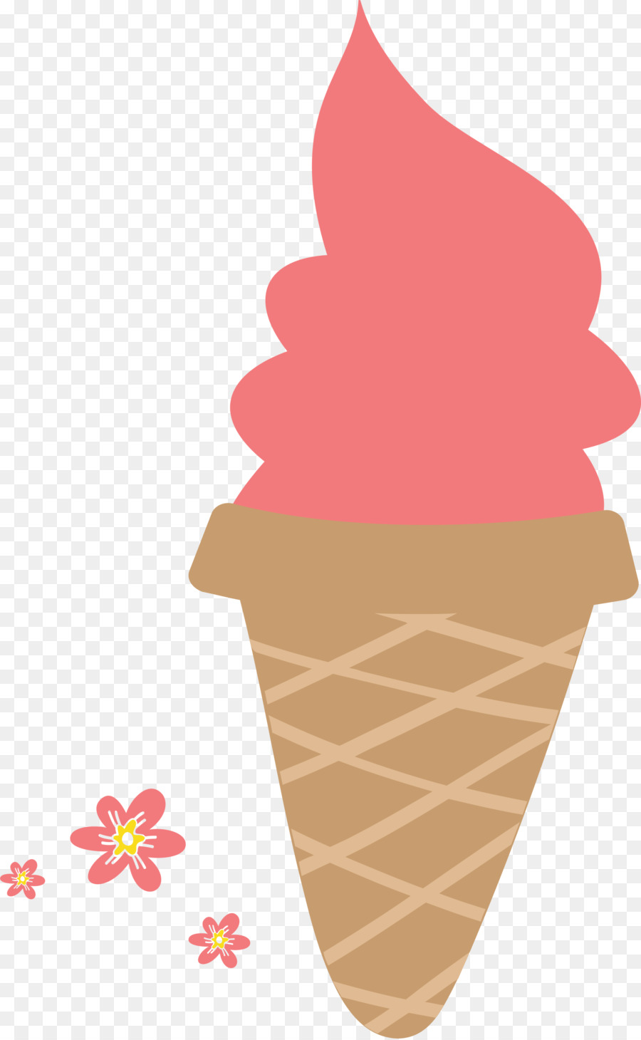 Es Krim Neapolitan，Ice Cream Cone PNG