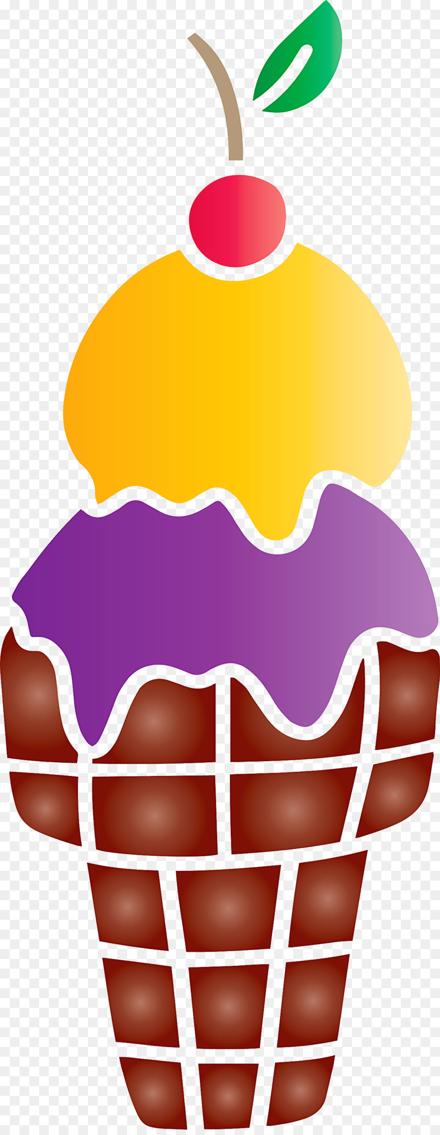 Ice Cream Cone，Es Krim PNG