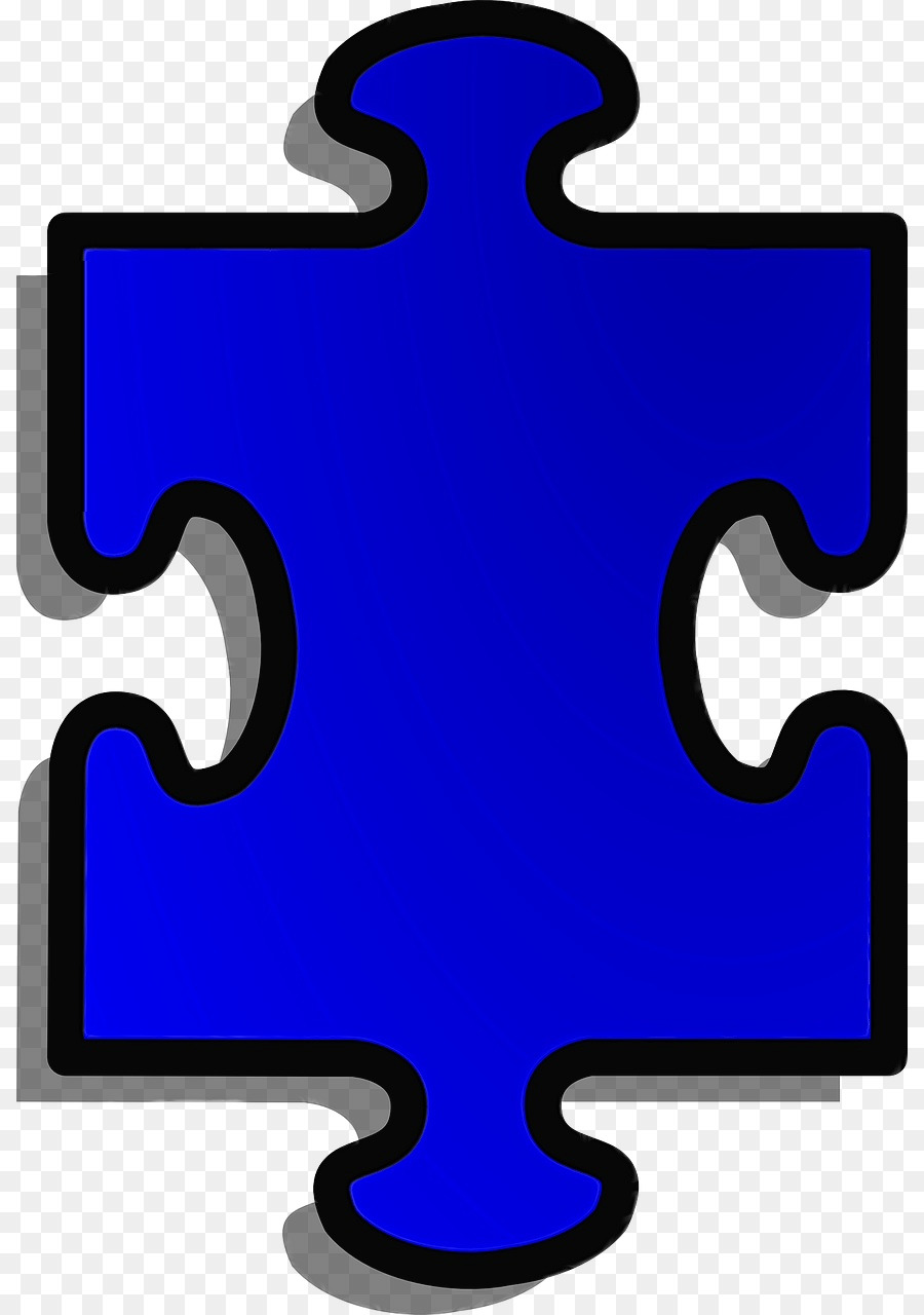 Potongan Puzzle Biru，Bagian PNG