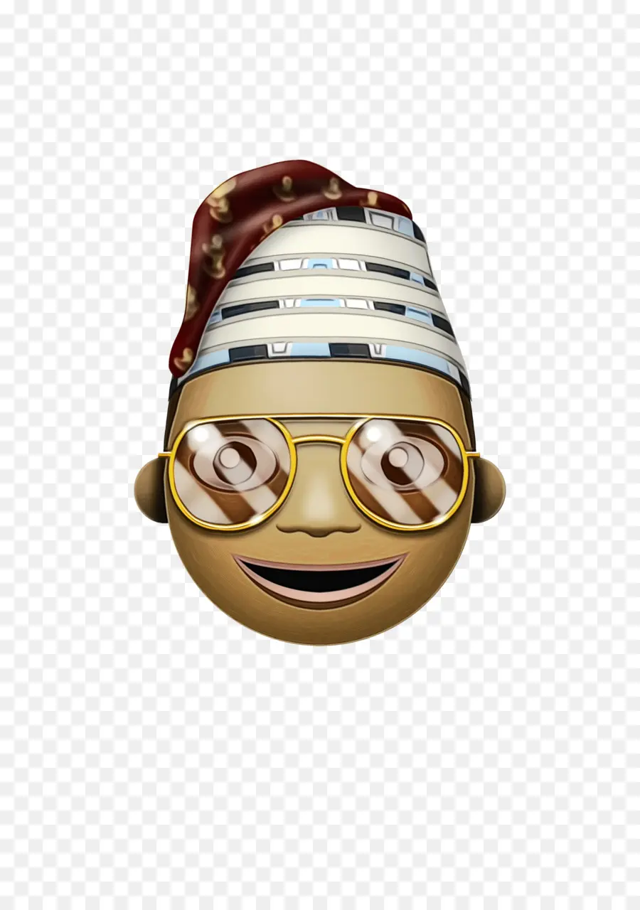 Emoji Pria Tersenyum，Kacamata PNG