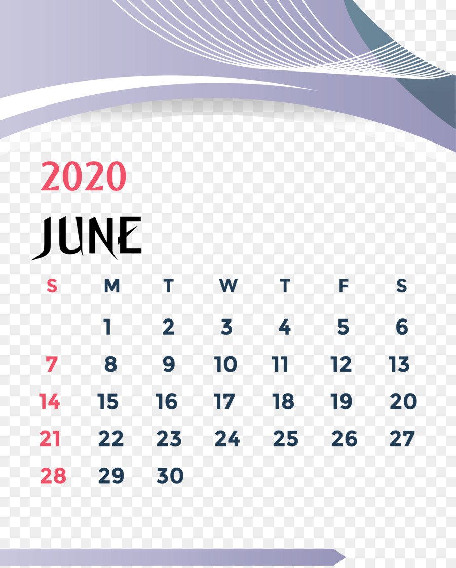 Kalender Juni 2020，Tanggal PNG