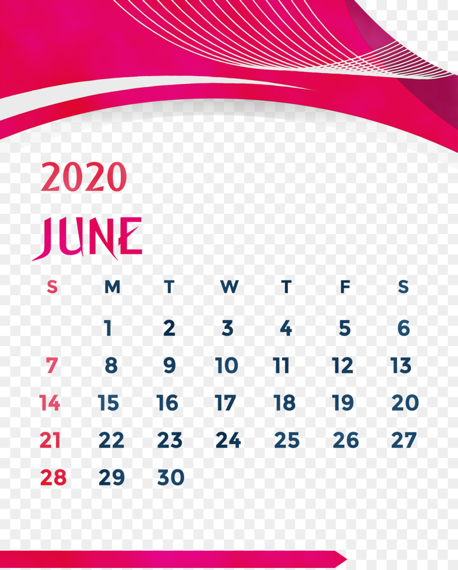 Kalender Juni 2020，Tanggal PNG