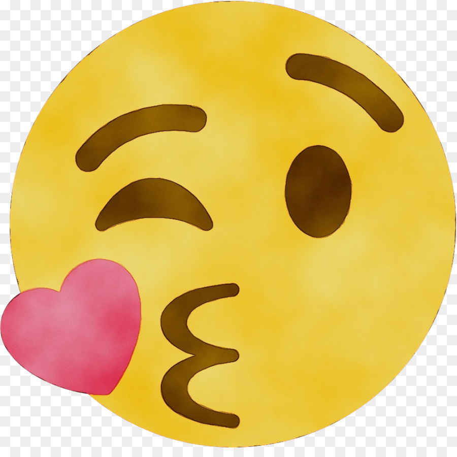 Emoji Mencium，Mengedip PNG