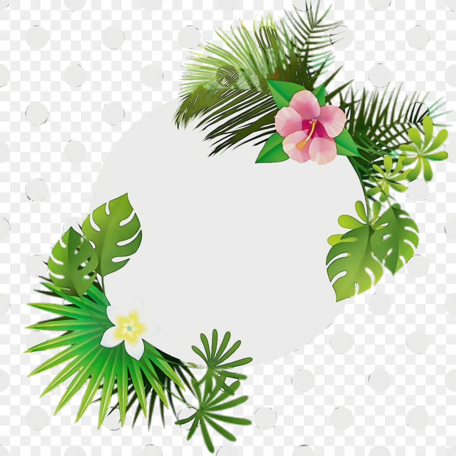 Hiasan Natal，Desain Bunga PNG