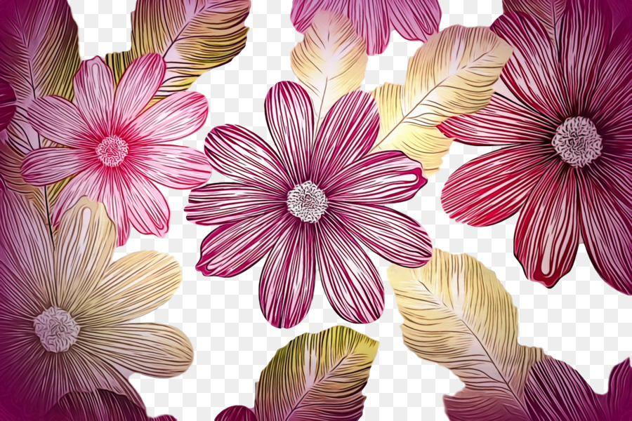 Dahlia，Desain Bunga PNG