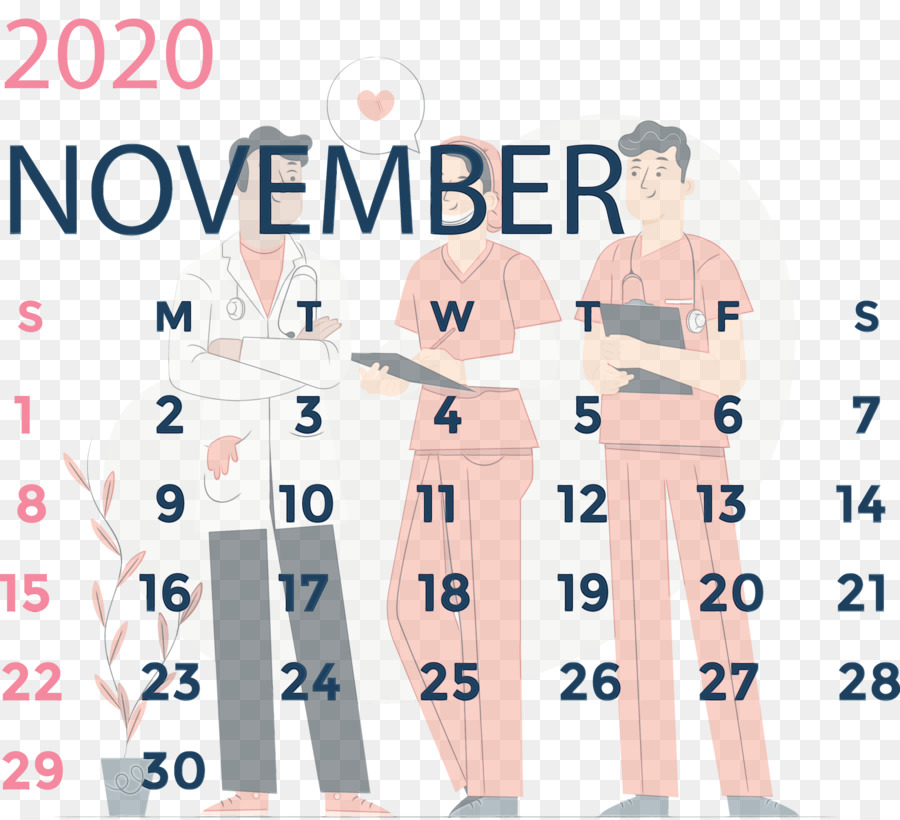 Kalender，November PNG