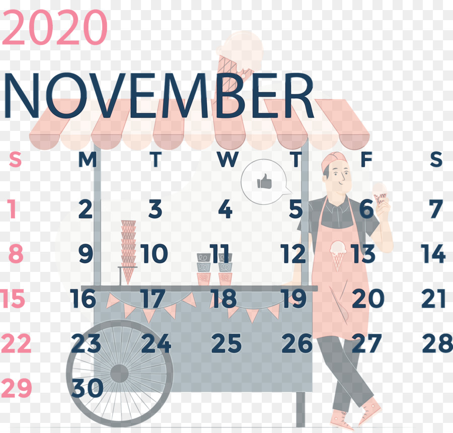 Kalender，November PNG