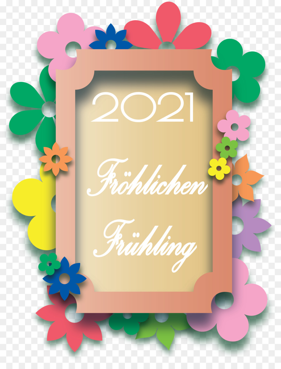 Fröhlichen Frühling 2021，Musim Semi PNG