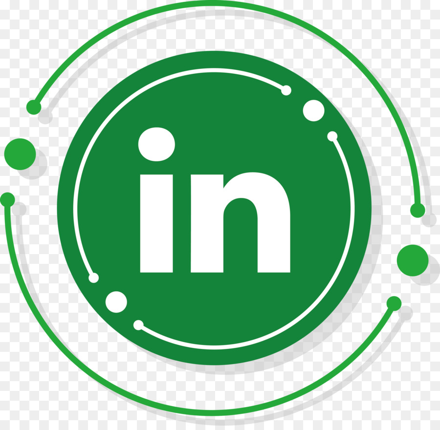 Logo Linkedin，Hijau PNG