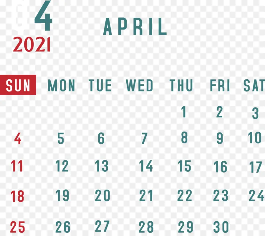 Kalender April 2021，Tanggal PNG