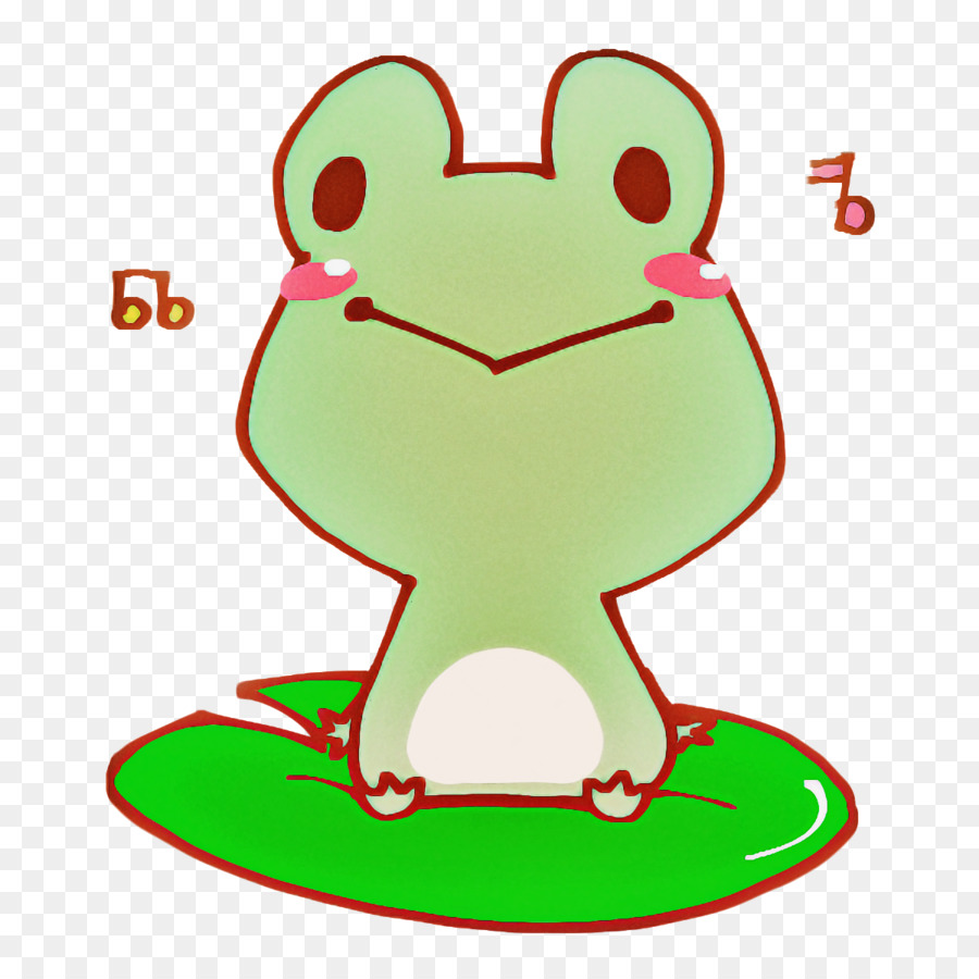 Katak Hijau，Lily Pad PNG