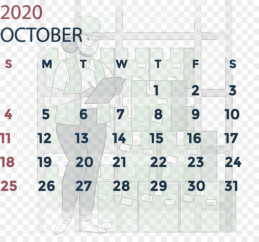 Kalender Oktober 2020，Kalender PNG