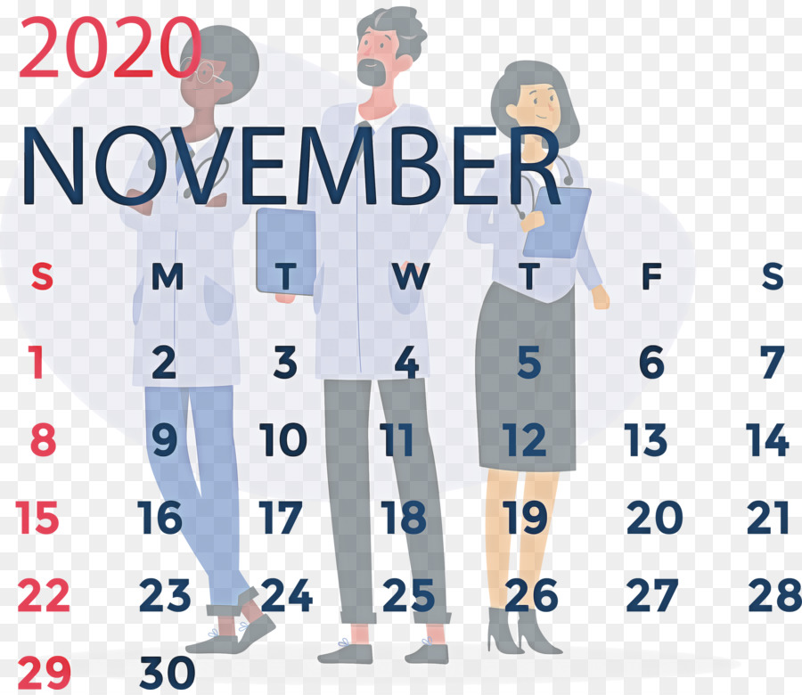 Kalender November，2020 PNG