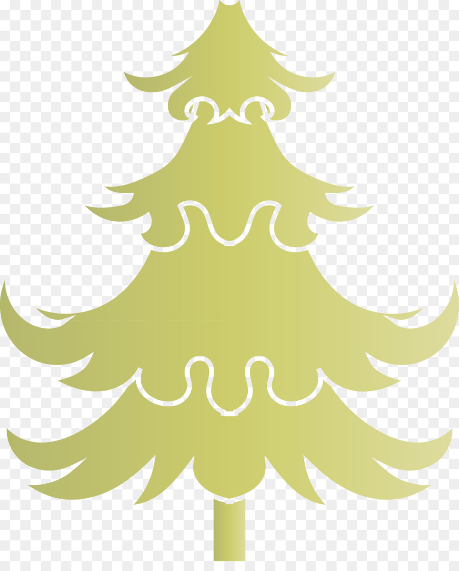 Pohon Natal，Kuning PNG