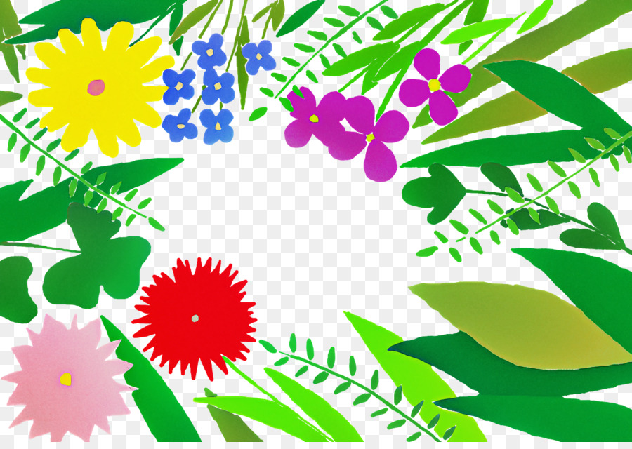 Daun，Desain Bunga PNG