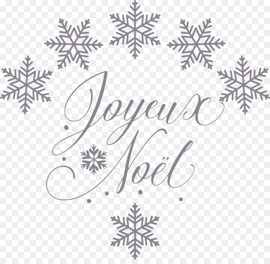 Joyeux Noël，Kepingan Salju PNG