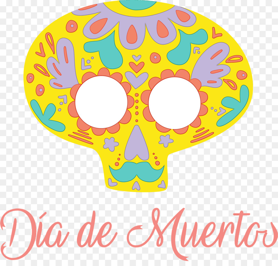 Tengkorak Dia De Muertos，Hari Orang Mati PNG