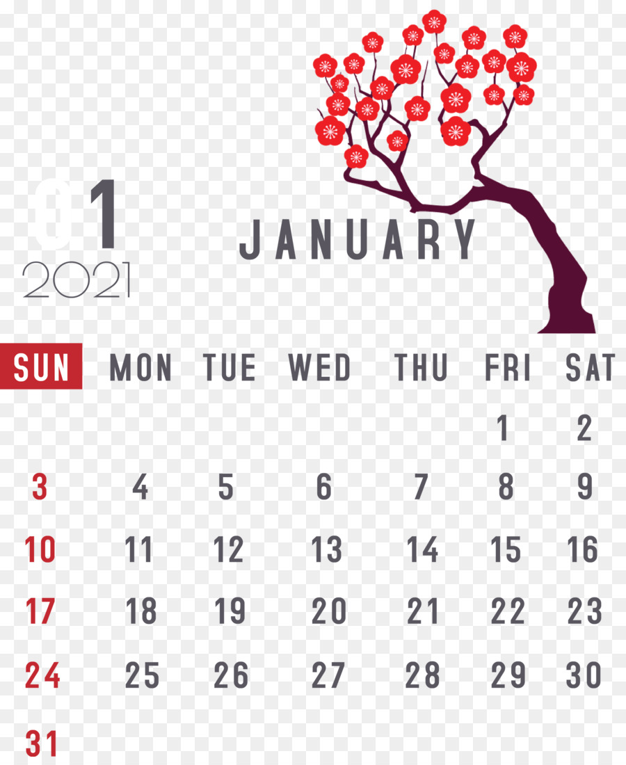 Kalender Januari，Tanggal PNG