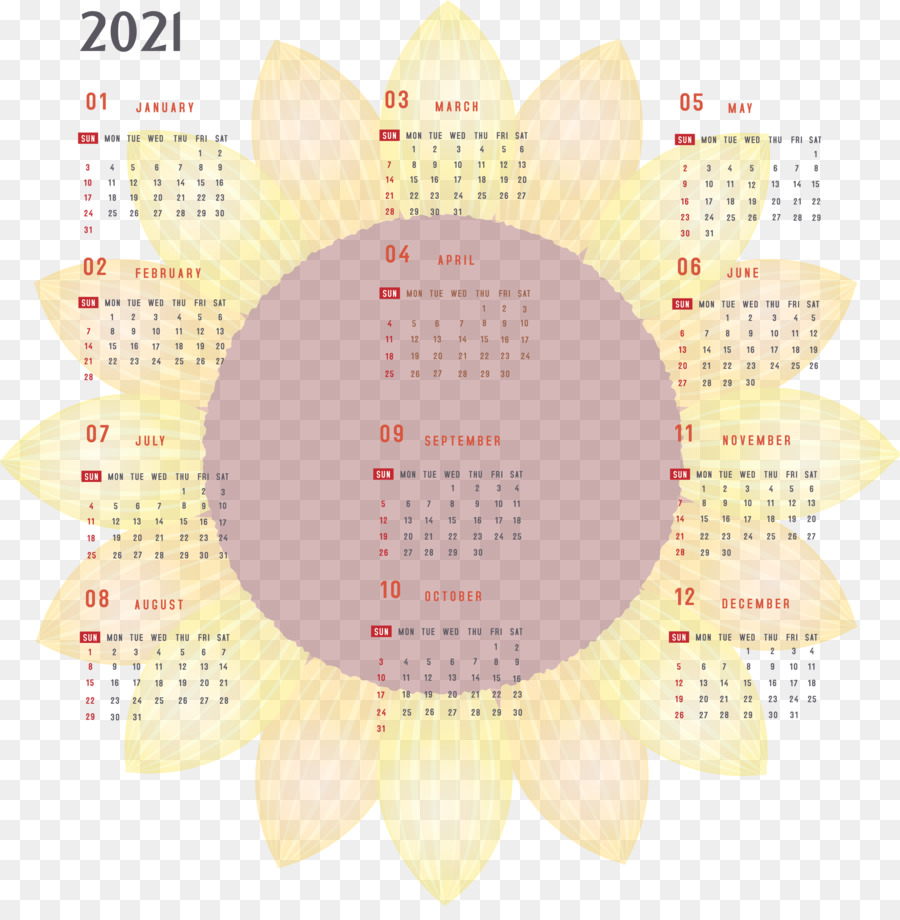 Kuning，Sistem Kalender PNG