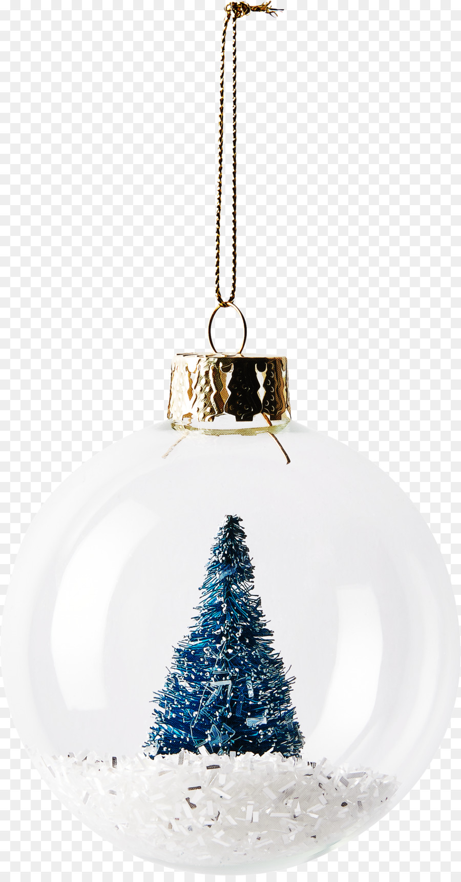 Ornamen Natal，Biru Kobalt PNG