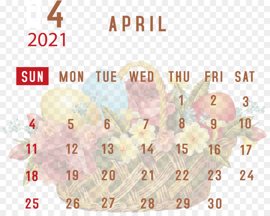 Kalender April，Bulan PNG