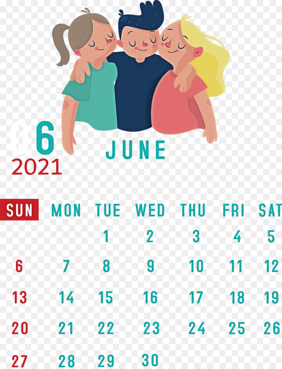 Kalender Juni，Bulan PNG