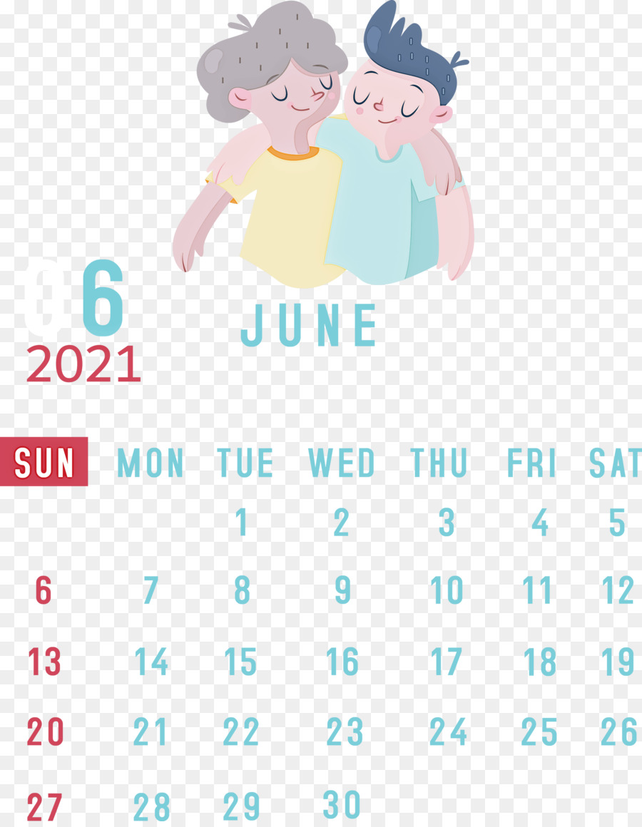 Kalender Juni，Bulan PNG