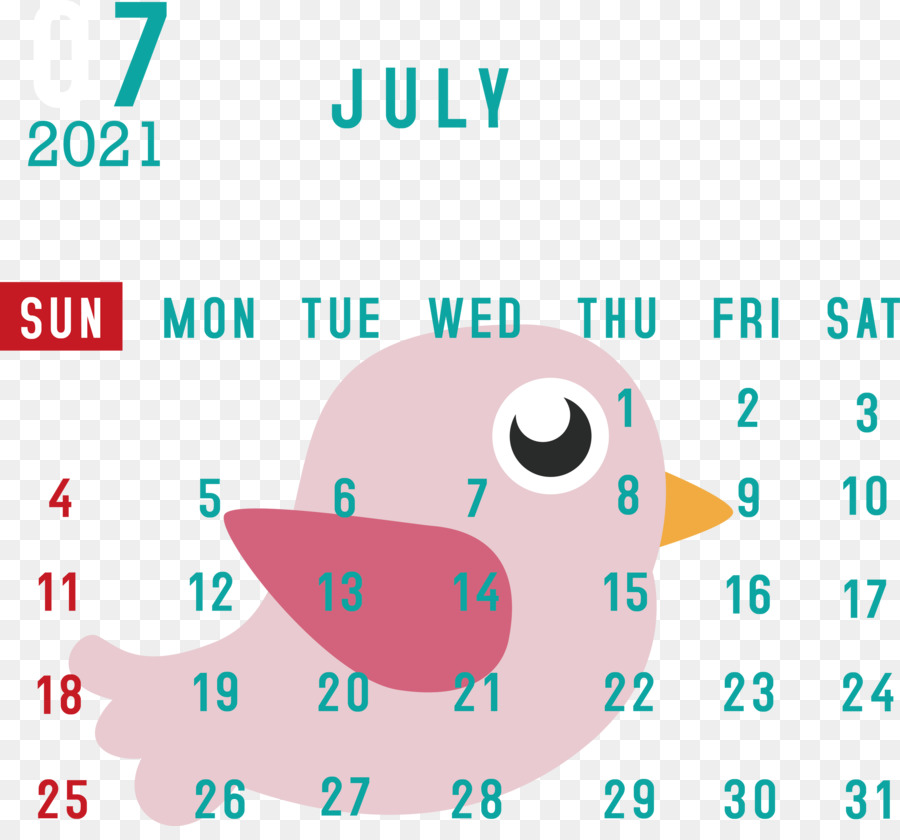 Kalender Juli，Bulan PNG