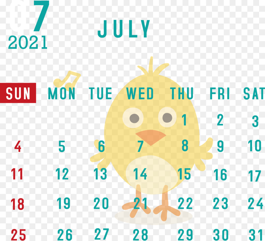 Kalender Juli，Bulan PNG