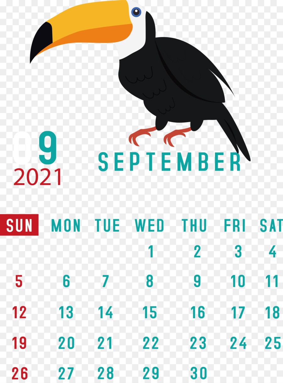 Kalender September，Bulan PNG