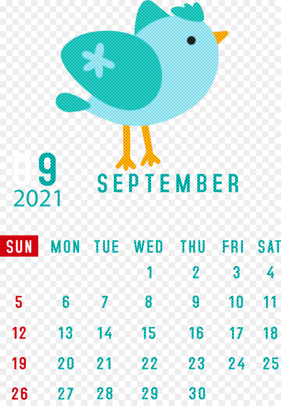 Kalender September，Burung PNG