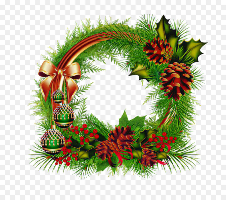 Hari Natal，Karangan Bunga Meriah PNG